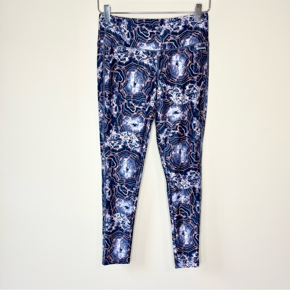 Jockey Pink Purple Tie Dye Watercolor Print Leggings Size S